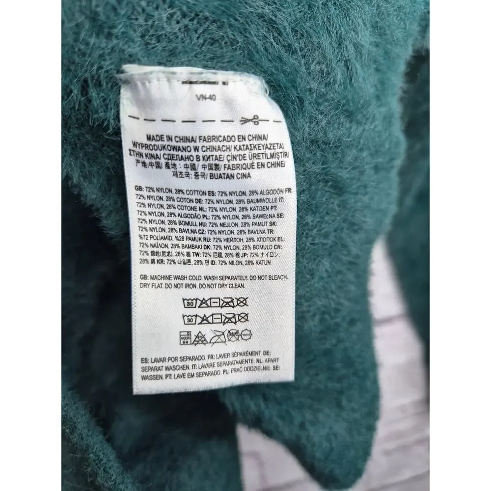 Vans X Curren X Knost Cardigan Teal Unisex Size Medium Thalia Pilgrim Saturday's - Picture 9 of 9